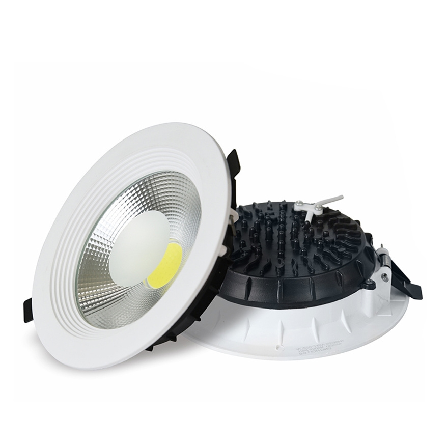 LIANGTE custom Factory indoor lighting recessed aluminum housing 7W 15W 30W COB led downlight double colors