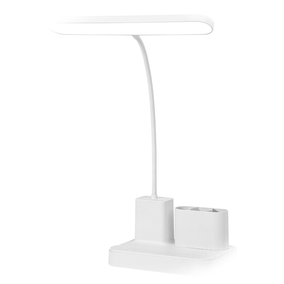 LIANGTE custom LED Rechargeable Table Lamp 3 Color Termperatute With Pen Holder Brightness Dimming Technology Desk Readng Light