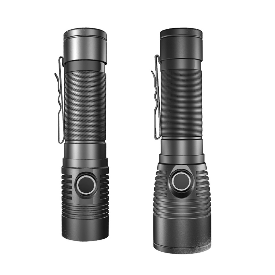 Powerful Aluminum Alloy Rechargeable 21700 Battery Led Flashlights Torch Tactical Flash IP66 Waterproof Hunting lamp light