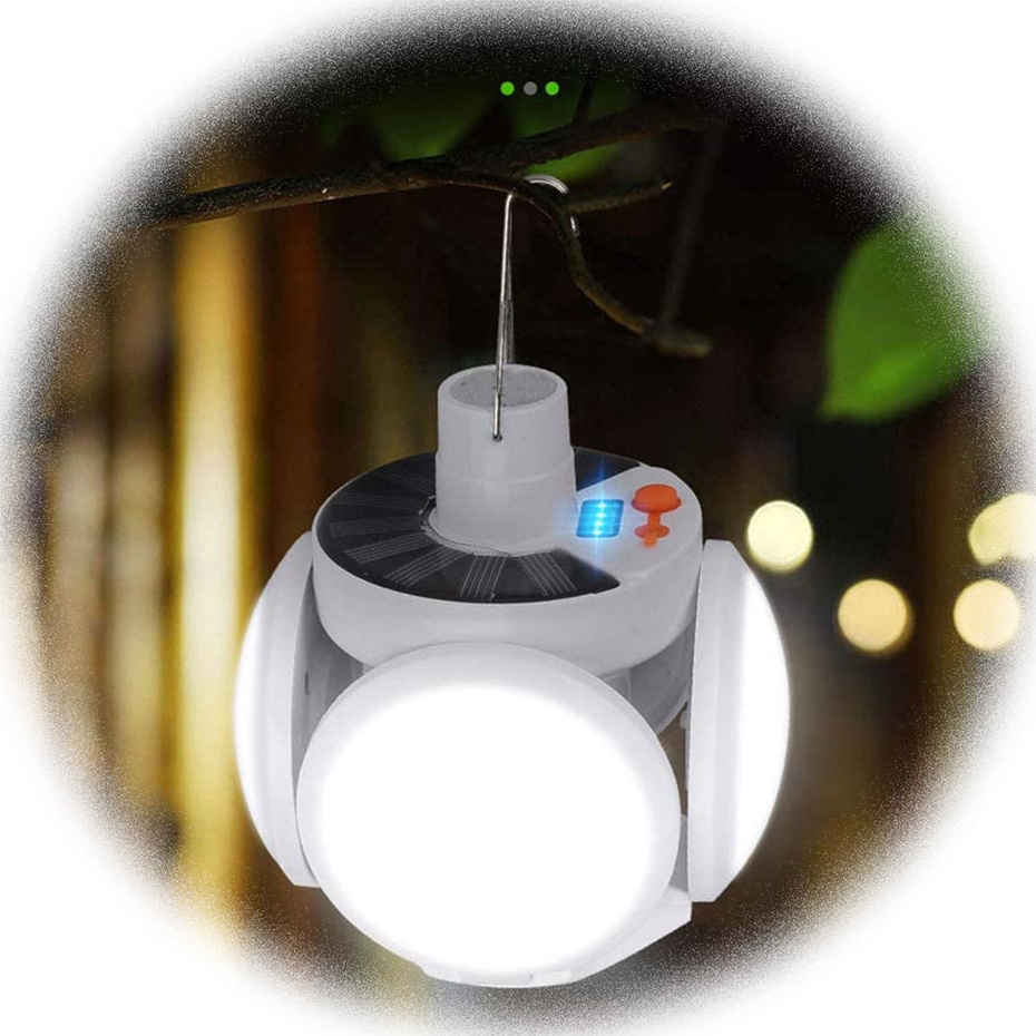 NEW Outdoor Led Solar Tent Bulb Rechargeable Multifunctional Lantern Small Hanging Lamps Camping Lighting Emergency Light