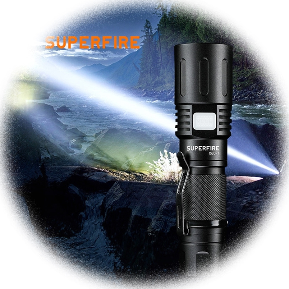 LIANGTE custom Powerful Rechargeable LED Flashlights Torch EDC Waterproof Hunting tactical Flashlight 2024