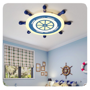 New Creative personality nautical children's room light cartoon warm bedroom study LED ceiling Lamp