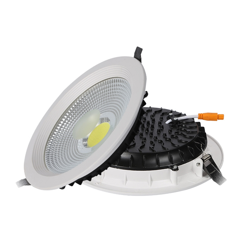 LIANGTE custom Factory indoor lighting recessed aluminum housing 7W 15W 30W COB led downlight double colors