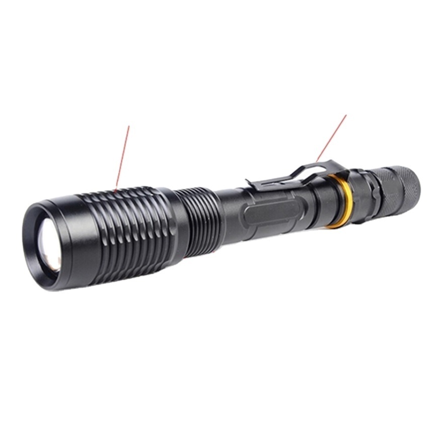 LIANGTE custom 10W T6 LED Security Long Range 1000 Lumen 5 Modes 2*18650 Rechargeable Tactical Flashlight