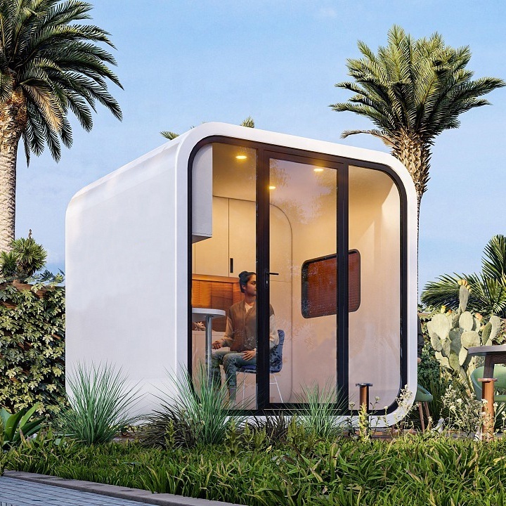 Minimalist Prefab Office Pods tiny pod backyard office art studio guest room prefabricated buildings