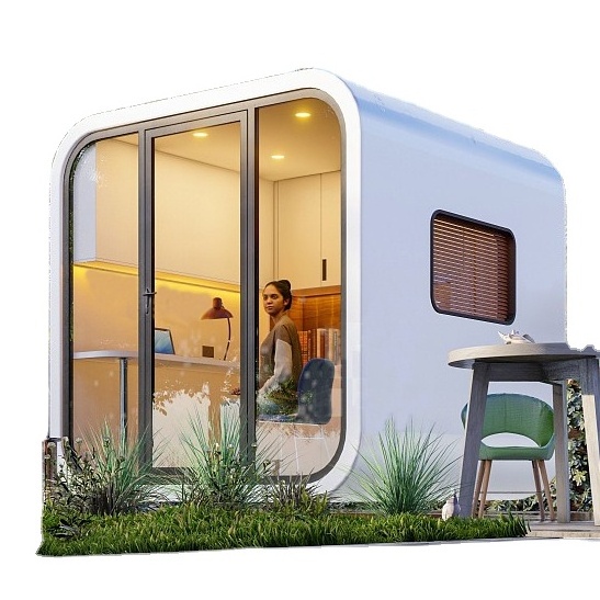 Movable Modern Working Pods use Small Solar Pod Waterproof  Garden Office Prefab Houses