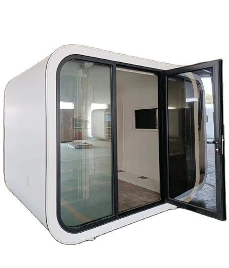 Tiny Living Room Prefabricated work pod office 20-40 ft fully assemble cabin house smart movable bathroom pod