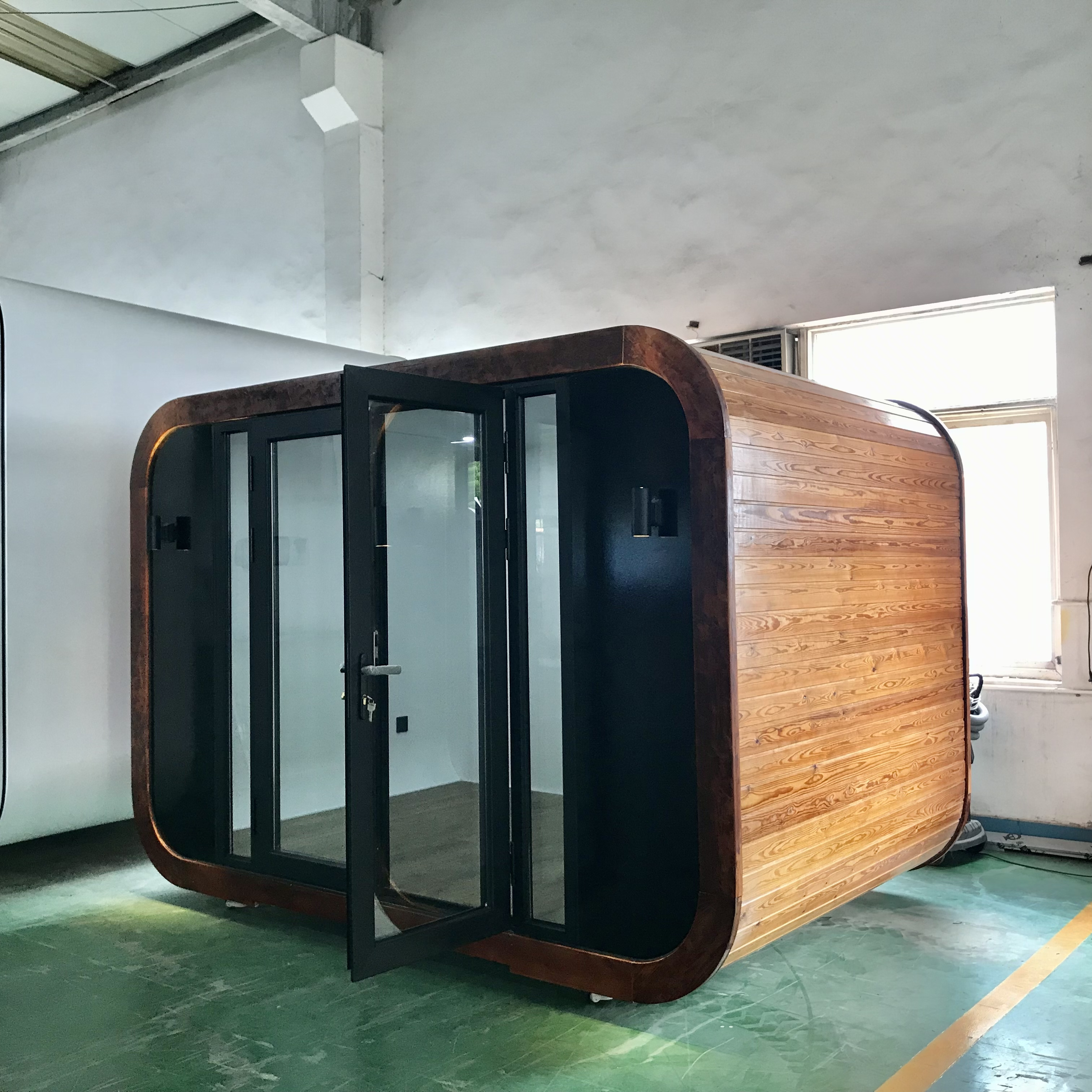 New design 2.8m Sound proof Movable Silence Booth Public Office Telephone Phone Booth Privacy Office Pods Meeting room