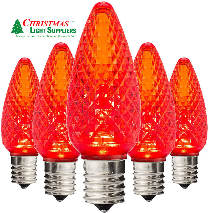 Christmas Light Bulbs Replacement Bulbs C9 LED E17 Faceted Christmas OEM  Lighting Outdoor Decoration