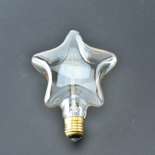 Star shape tungsten filament  Incandescent bulb Vintage Edison bulb 25W 40W 60W