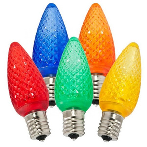 C9 LED E17 faceted C9 lights LED Replacement Bulbs Christmas  dimmable Light Bulbs C9 Strawberry