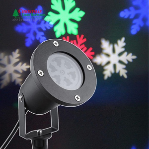 Customized  Outdoor Snowflake Projector led laser light Waterproof Moving Snowflake  Lamp Stage Christmas light