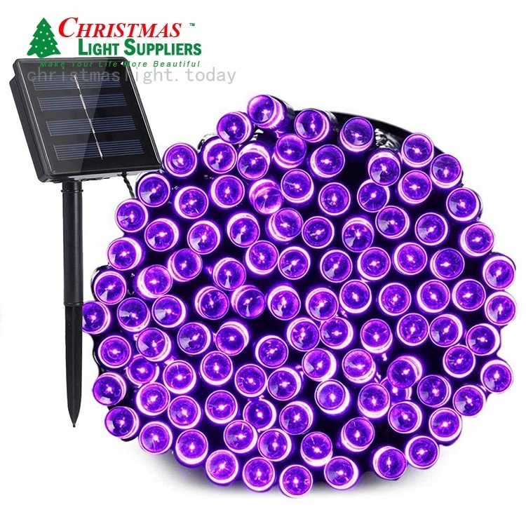 Multi colors Solar String Lights 100 LEDs 8 Modes Solar Powered  Waterproof Garlands String Lights for  Garden Patio