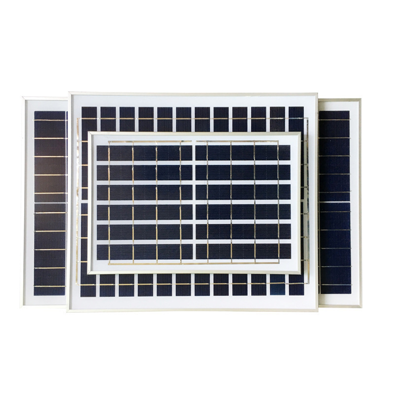 6W polycrystalline silicon solar panel outdoor cell phone charging panels for lighting camera solar power home decoration