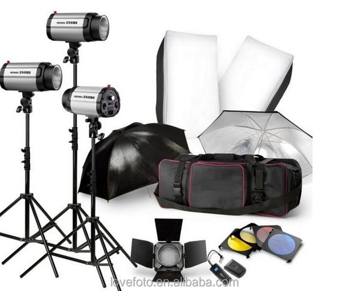 Photo Video Studio Kit Set Studio Light Stands Large Carrying Bag