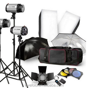 Photo Video Studio Kit Set Studio Light Stands Large Carrying Bag