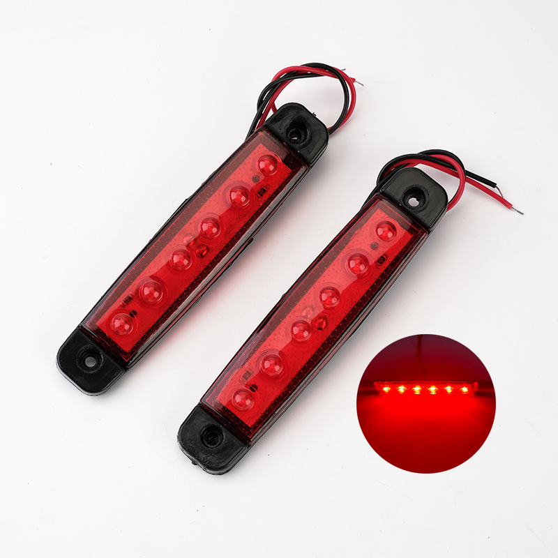 Truck Trailer Side Marker Indicators Light Car Signal Brake Rear Warning Tail Light LED 24V Warning Lamp White Yellow