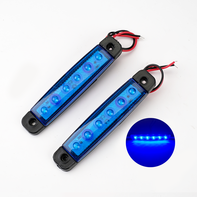 Truck Trailer Side Marker Indicators Light Car Signal Brake Rear Warning Tail Light LED 24V Warning Lamp White Yellow