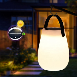 Energy Efficient Solar Powered Garden Lights Outdoor Waterproof Hybrid Solar USB Rechargeable LED Hanging Lantern Table Lamp