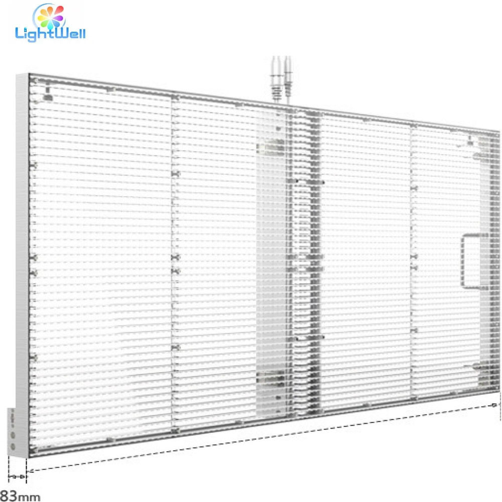 Flexible Film Led Display Adhesive Led Transparent Film Screen on Glass Transparent Led Film