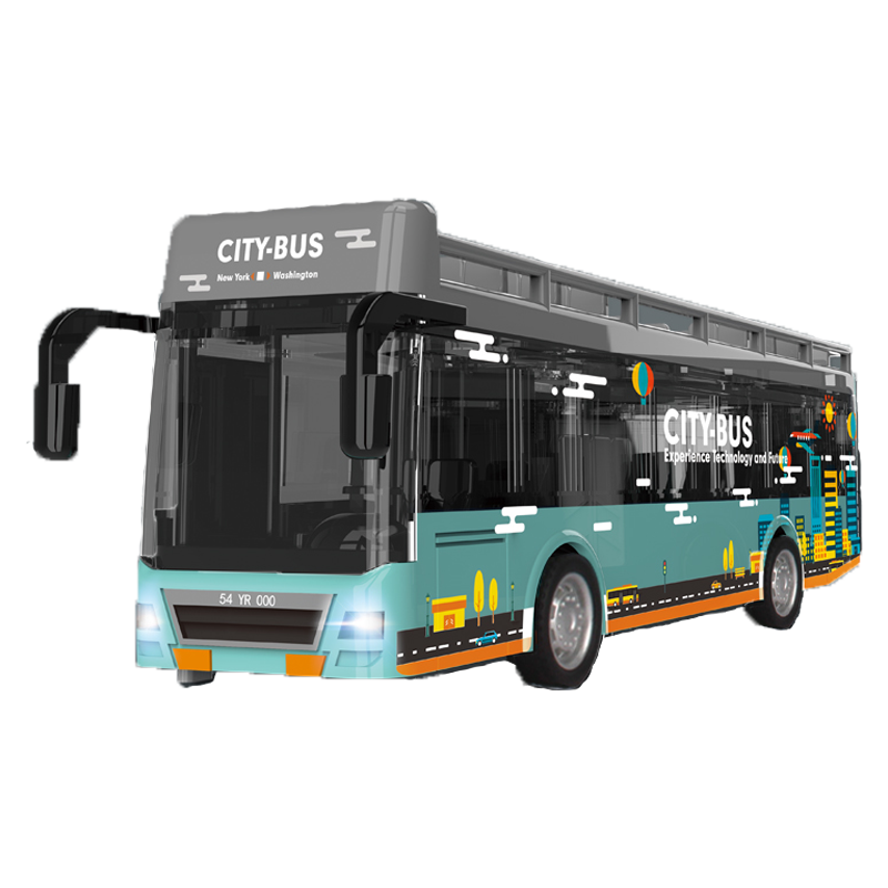 NEW Alloy cast city bus with lights and music logo customization OEM ODM Diecast Model Car Gift Toys Boy's toy vehicle Juguetes