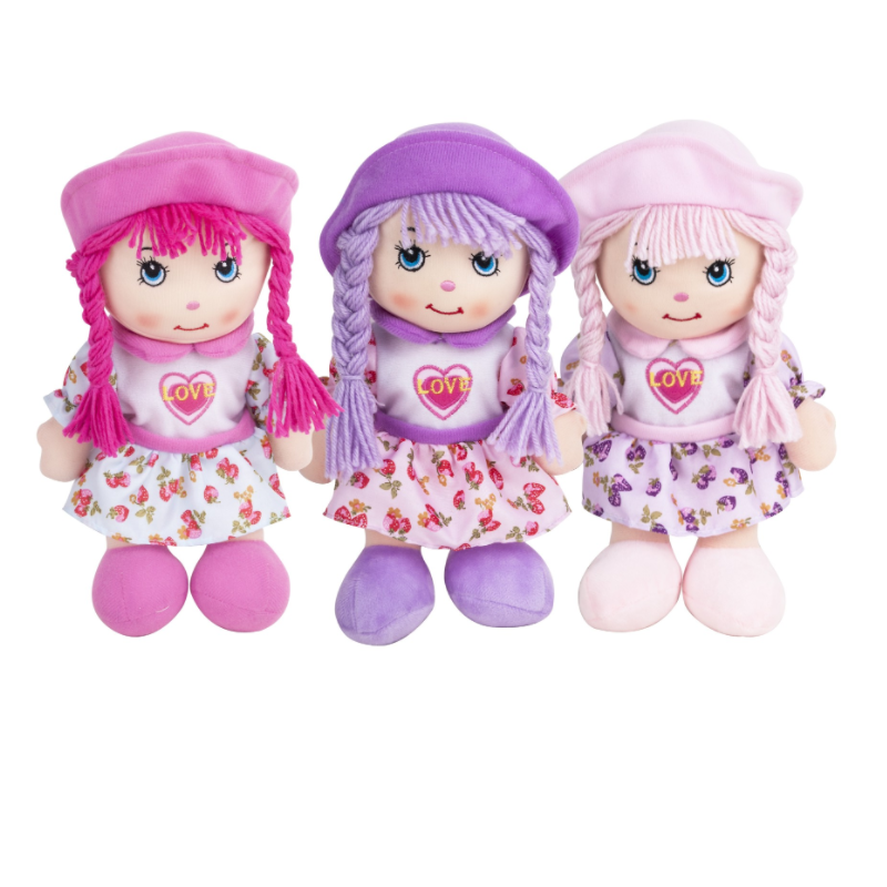 Wholesale Cheap Promotion Claw Machine Cotton Doll 11 inch  Mix Plush Toys Soft Stuffed Doll High Quality Stuffed Plush Toys