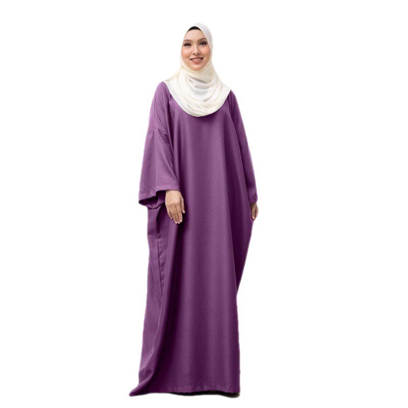 Middle Eastern Arabic Burqa Swing Solid Color Loose Comfort Dress Muslim Women's Robe