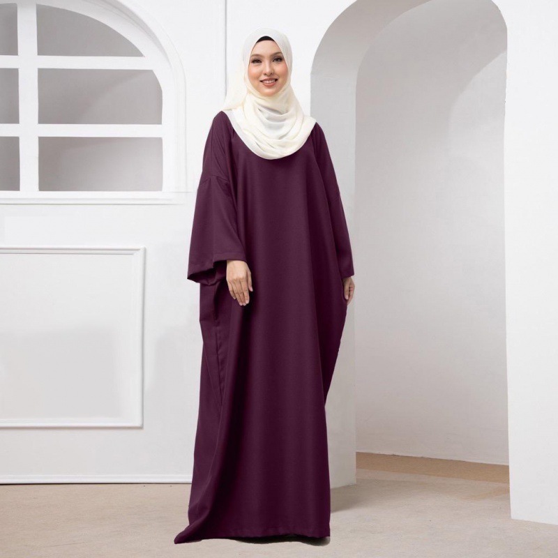 Middle Eastern Arabic Burqa Swing Solid Color Loose Comfort Dress Muslim Women's Robe