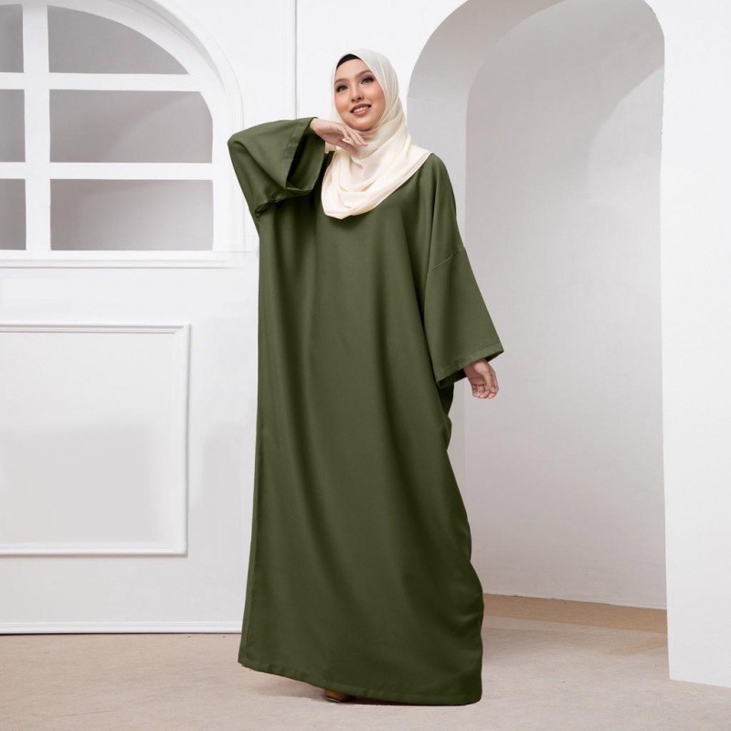 Middle Eastern Arabic Burqa Swing Solid Color Loose Comfort Dress Muslim Women's Robe