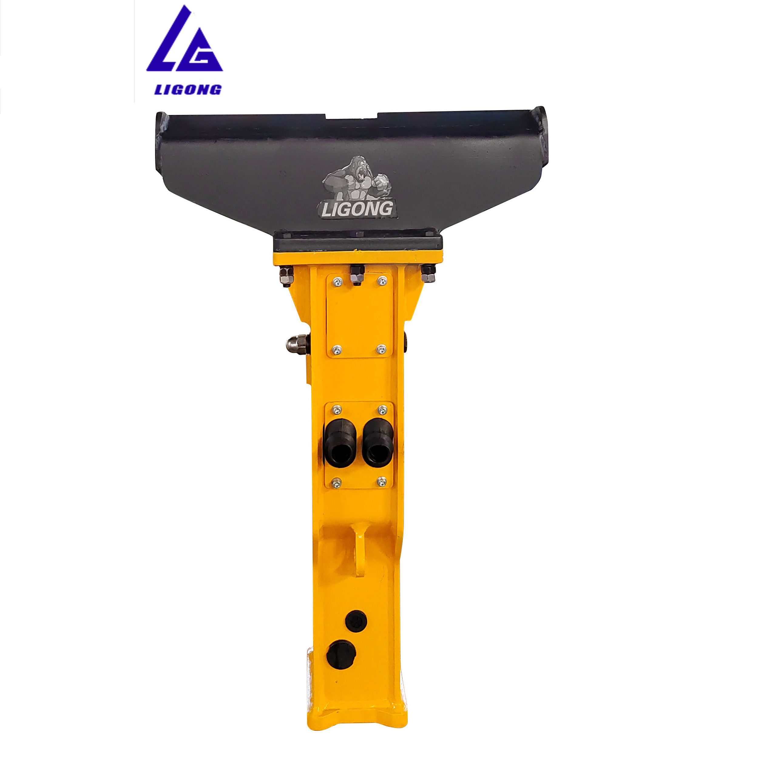 excavator hydraulic pile hammer with side bracket rock breaker