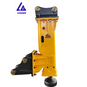 excavator hydraulic pile hammer with side bracket rock breaker