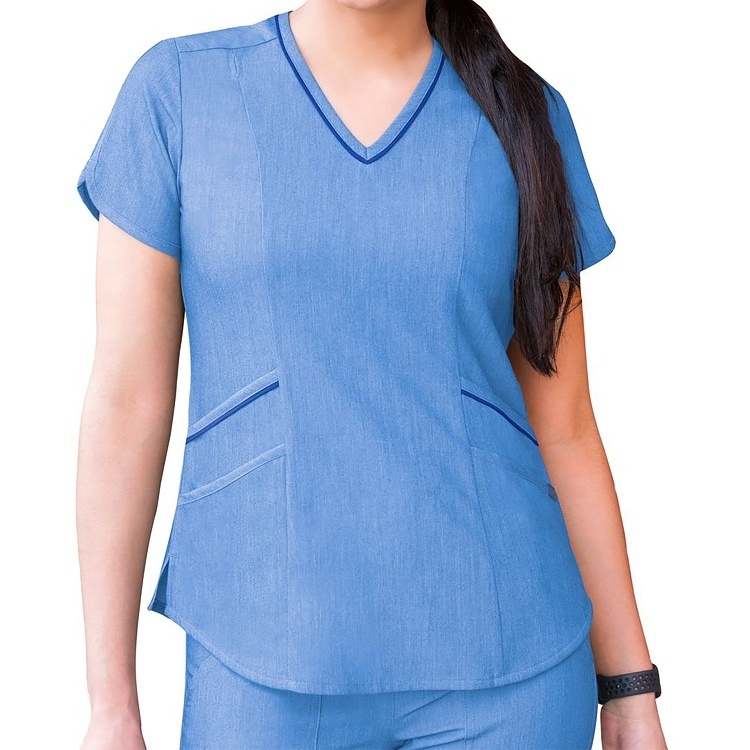 Short Sleeve Ultra Soft Scrubs Nursing Scrub Set Scrubs Uniforms Sets for Wholesale Sexy Fashion