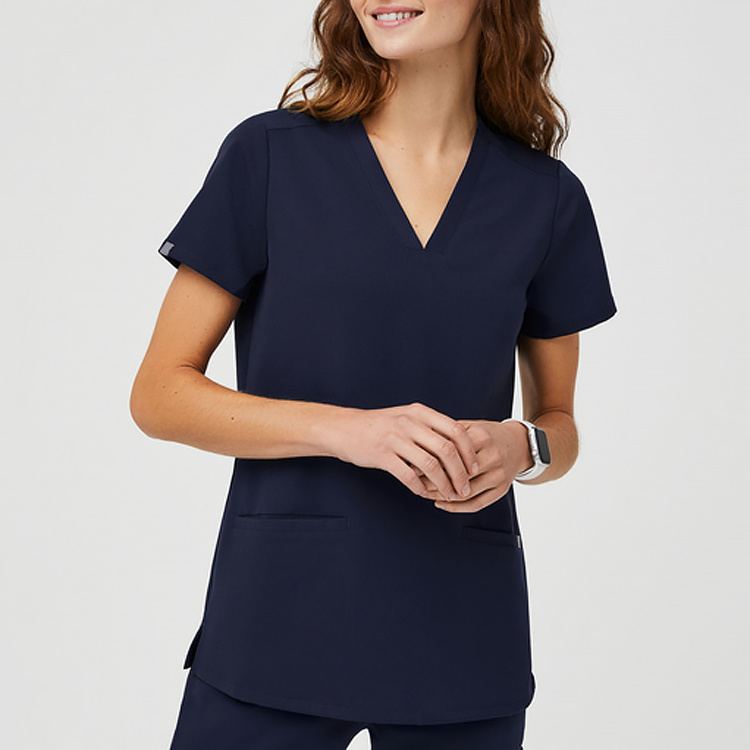 LIGO Srubs medical scrubs uniform vendors short sleeve cheap anti wrinkle women nurse scrubs plus size nursing scrubs