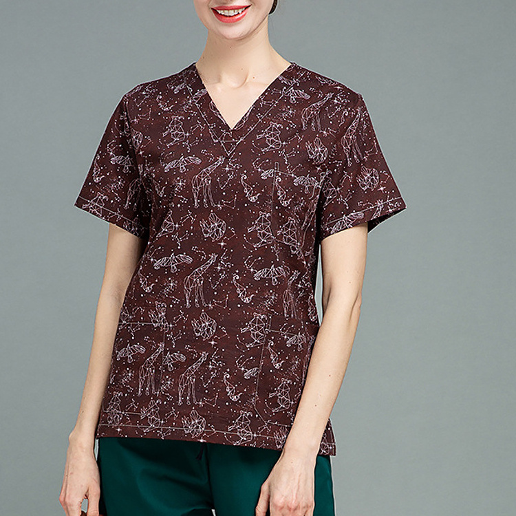 Medical surgery tops Operating room uniforms Unisex beauty salon workwear dental clinic doctor pharmacist nursing scrubs uniform