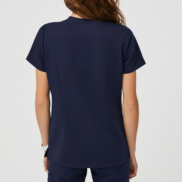 LIGO Srubs medical scrubs uniform vendors short sleeve cheap anti wrinkle women nurse scrubs plus size nursing scrubs