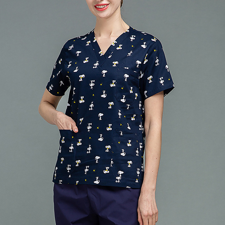 Medical surgery tops Operating room uniforms Unisex beauty salon workwear dental clinic doctor pharmacist nursing scrubs uniform