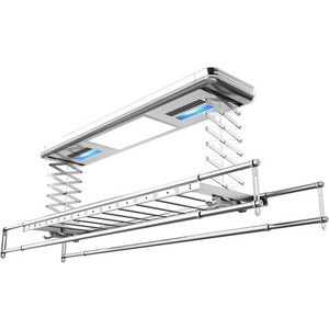 modern smart control system electric automatic lifting ceiling clothes dryer drying rack hanger