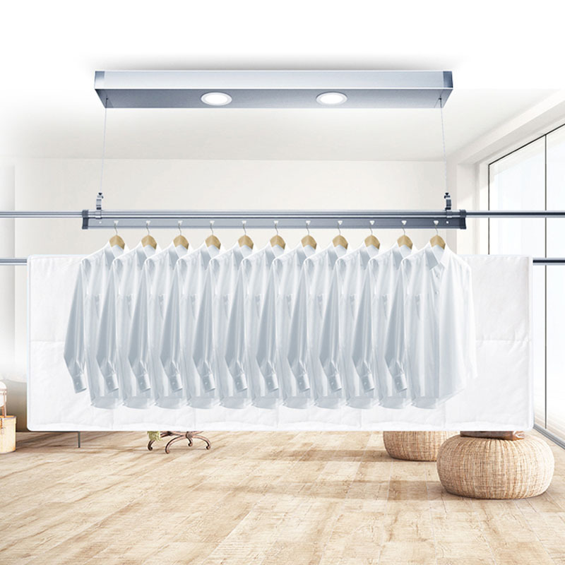 balcony ceiling mounted folding smart electric laundry clothes drying rack hanger dryer for clothes drying display