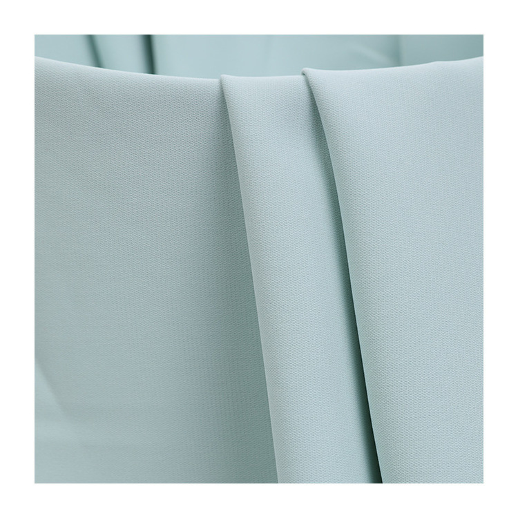 Custom woven dress plain fabric 130gsm SPH matt broken twill poka chiffon polyester fabric wholesale