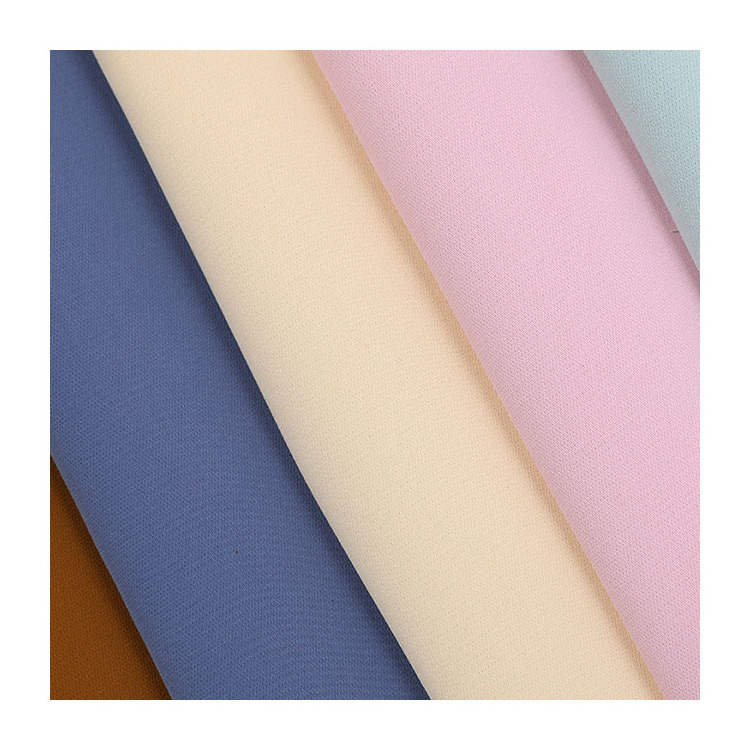 Custom woven dress plain fabric 130gsm SPH matt broken twill poka chiffon polyester fabric wholesale