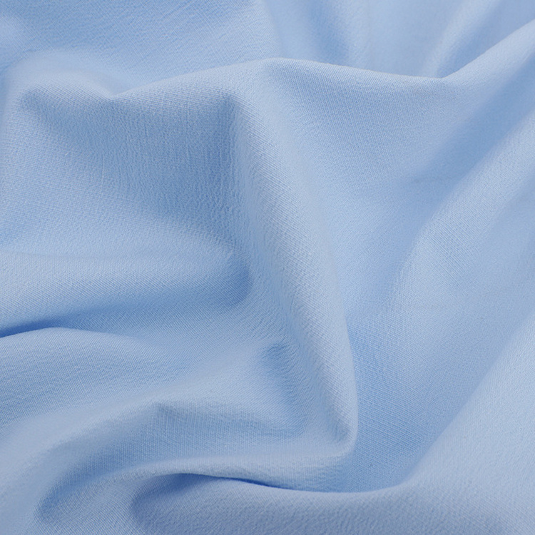 Wholesale High Density Combed Textiles 100% Cotton Twill/Poplin Plain Dyed Fabrics