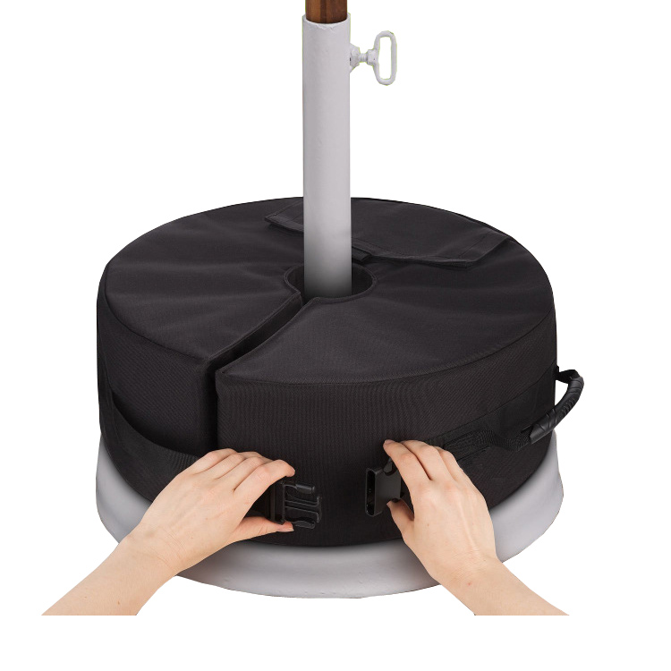 Round Outdoor Umbrella Base Stand Heavy Duty Round Weight Bag