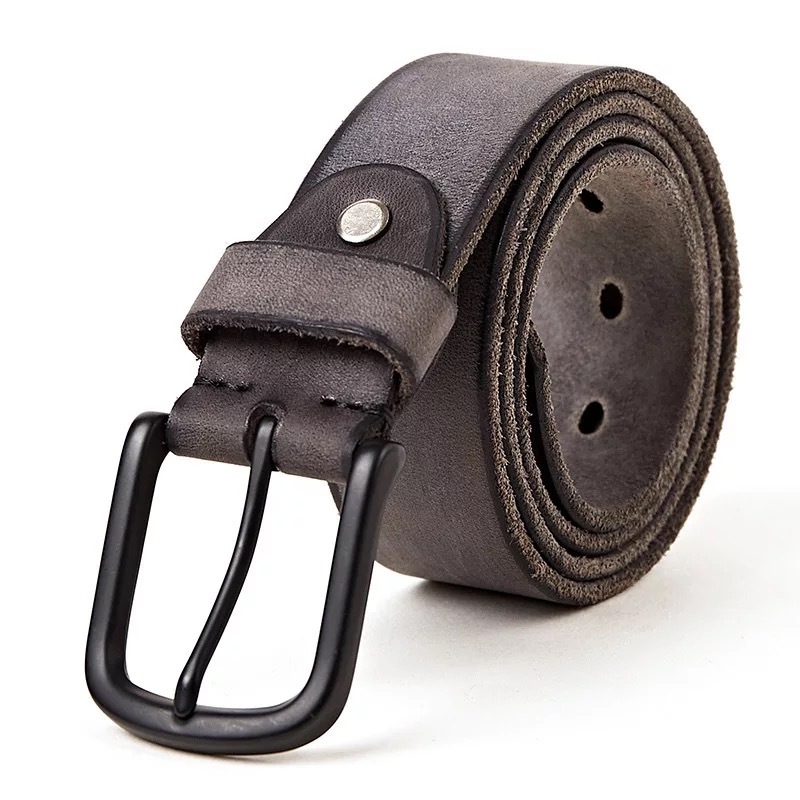 Top Quality 100% Full Grain Fashion Frosted Leather Belt For Men