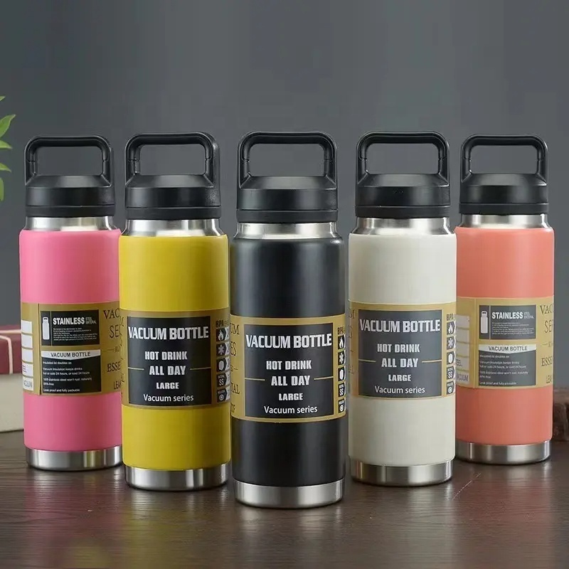 Wholesale Yetys Large Capacity Double Wall Vacuum Flask Insulated Water Bottle Stainless Steel Travel Thermos With Chug Lid