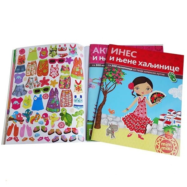 Fancy Custom Children Softcover Sticker Book Colorful and Attractive Kids Promotional Books, Smart Book for Kid