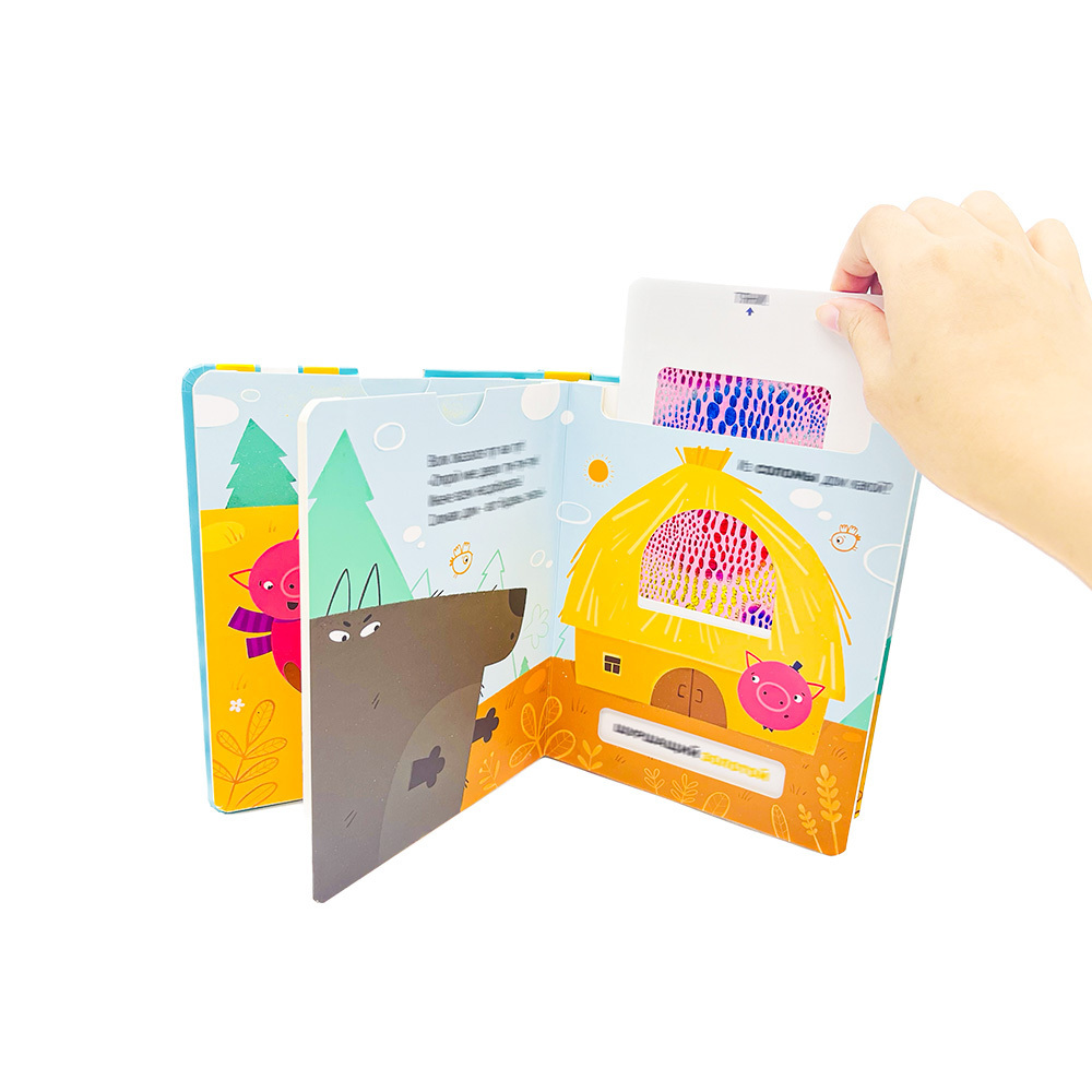 Tactile Book for Kid Educational Pull & Tab Touch and Feel Book Eco Friendly