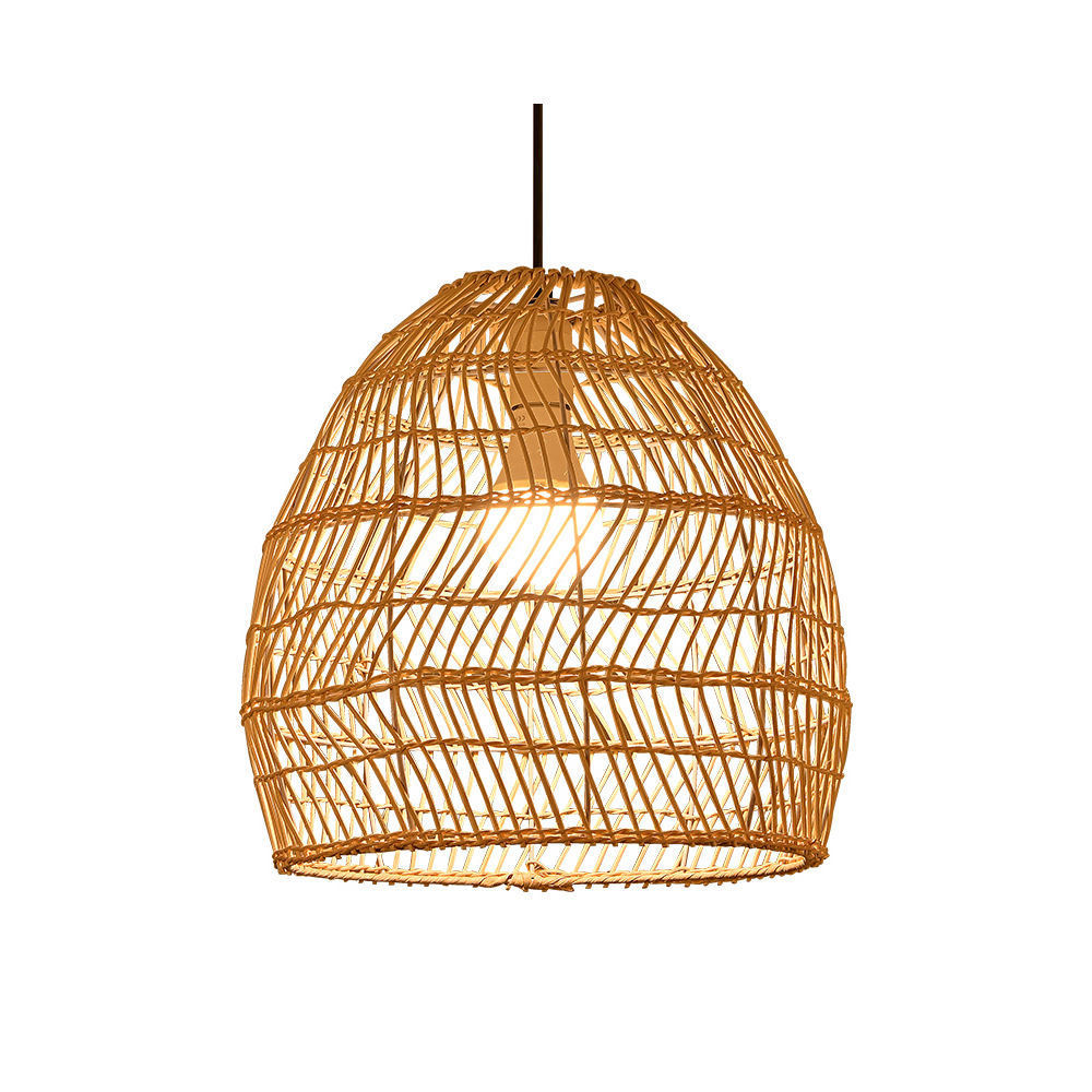 rattan handmade light lighting fixtures modern pendant hot selling Boho China reflector  Pendant Lights Modern Crafts Lampshade