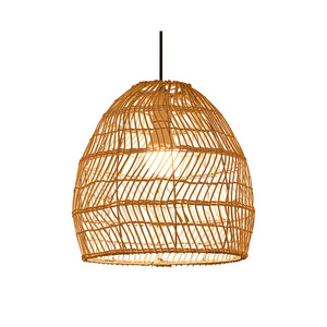 rattan handmade light lighting fixtures modern pendant hot selling Boho China reflector  Pendant Lights Modern Crafts Lampshade