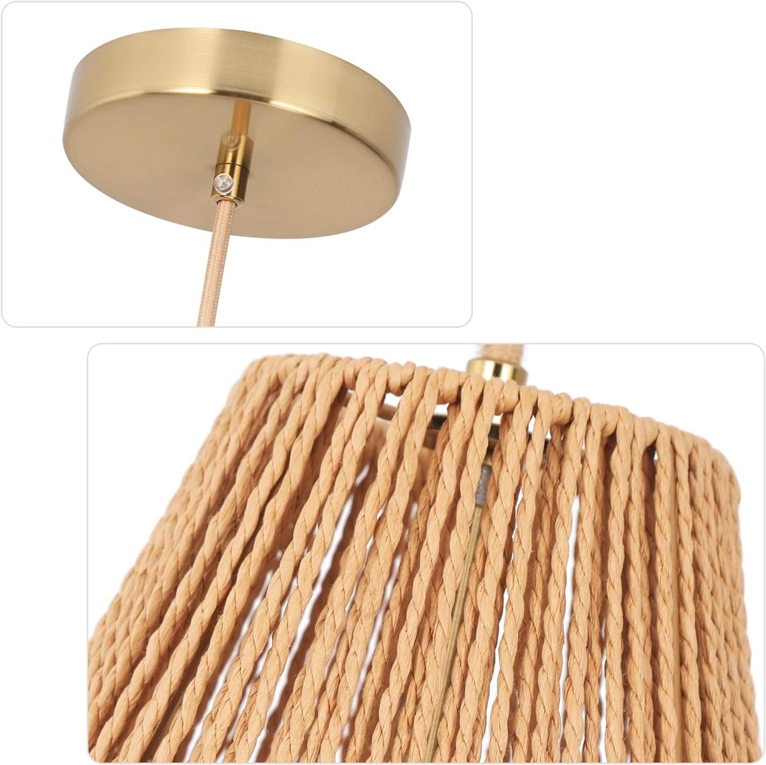 lights for home modern Modern  Living Room rattan pendant lamp woven Hanging Ceiling Bamboo Rattan Pendant light