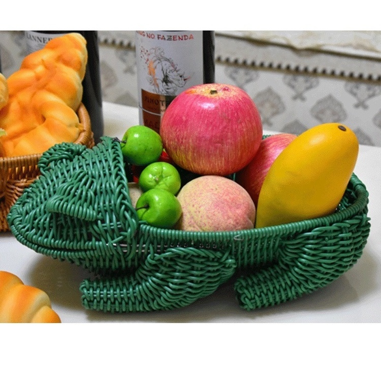 Animal chaussettes nba basket Handmade Rattan gift Baskets wicker Bread holder fruit basket for kitchen fruit dry goods Storage